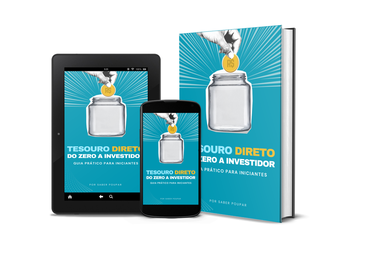Capa do e-book Tesouro Direto do Zero ao Investidor mostrando crescimento seguro de investimentos